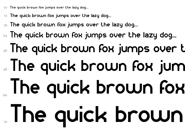 Kangaroo Punch font waterfall